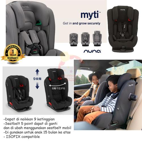 Jual Nuna MYTI Carseat BOOSTER seat Baby with recline caviar