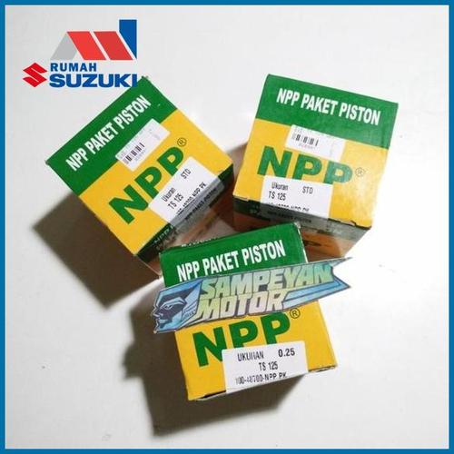 Jual Piston Kit Seher Seker Set Suzuki TS 125 NPP Part Over Size