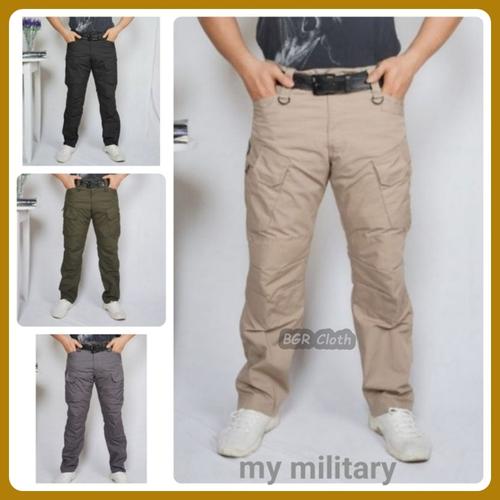 CELANA TACTICAL ARMY BIG SIZE 28-50 CELANA CARGO PANJANG PRIA Hitam, 38  di Bgr Cloth Tokopedia