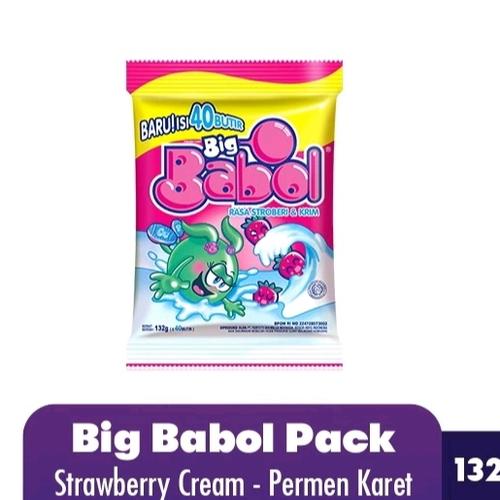 Jual Big Babol Permen Karet Strawberry / Tutti Frutti Pack 132gr ...
