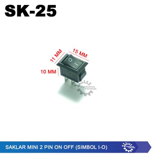 Jual Saklar Mini 2 Pin On Off (Simbol I-O) - Jakarta Barat - Corona ...