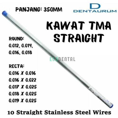 Jual Kawat TMA Straight Ortho Orthodontic Wire Bending Titanium