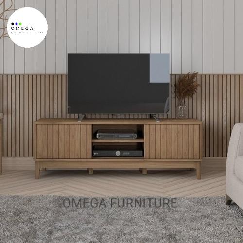 Jual MEJA BUFFET CREDENZA TV MINIMALIS MOTIF KAYU NATURAL [MONZA RTV