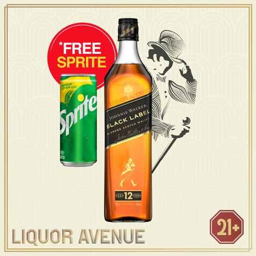 Promo JOHNNIE WALKER BLACK Label (JW Black) Blended Scotch Whisky 750
