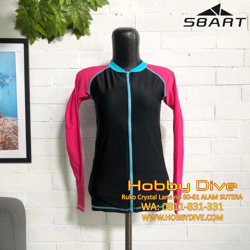 Jual Sbart Rashguard Full Zip With Bra Pads HD-SB51 - S - Kota ...