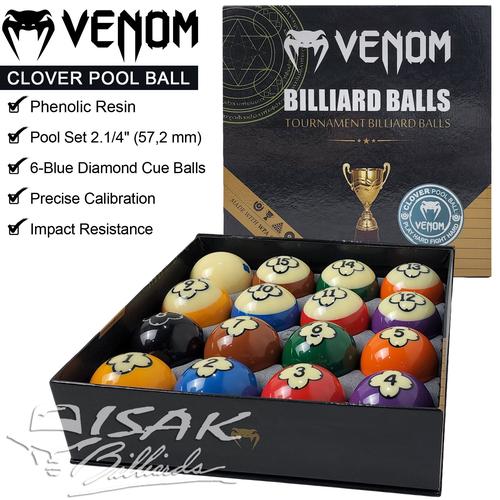 Jual Venom Black TV Ball 2.1/4" | Bola Besar Billiard Pool Set 6 Dots Hitam I.461153085
