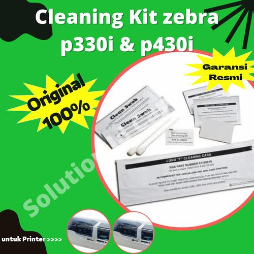 Lot De 25 Kits De Nettoyage Pour Imprimantes P330i/P330m/P430i – Cartes 32,9 Cm | Entretien Tête D'impression