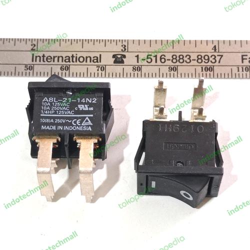 2 Interrupteurs à Bascule A8L-21-15N3 POWER SWITCH - Lot De 2 Pièces - Neuf Sans Marque