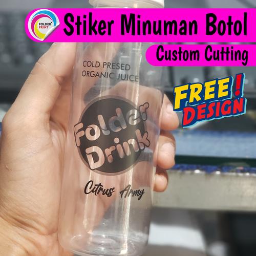 Jual Stiker Label Minuman Botol Anti Air Custom Free Design - Jakarta ...
