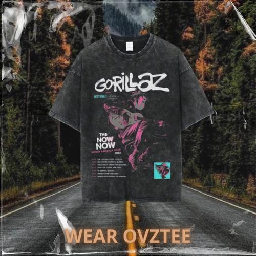 Gorillaz Band Metal Oversized Mens Premium Quality Tee Bangladesh main image 1