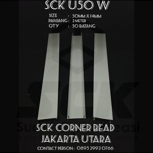 Jual Tali air / U Channel / Groove joint SCK U50 W IPVC Jakarta Utara