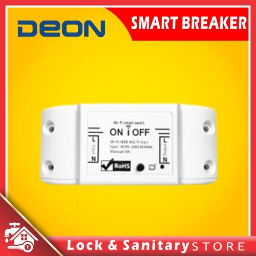 Jual Smart Home Breaker Switch Deon WiFi Wireless Kontrol On Off - Kota ...
