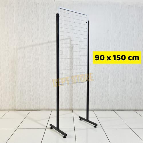 Jual Rak Ram Mundo 90 x 150 cm Jaring Besi Kaki Cantolan Display ...