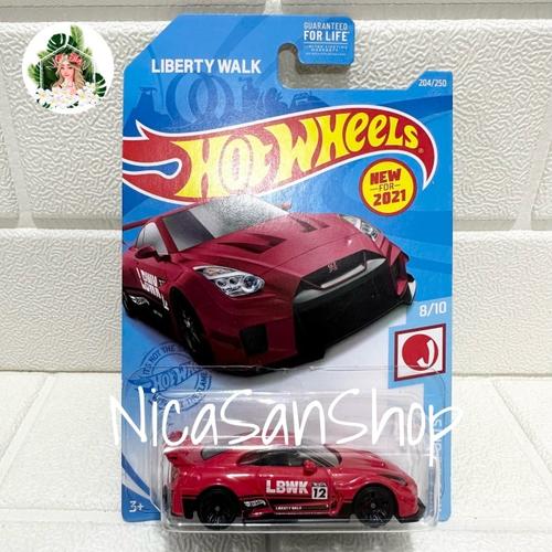 Jual HOT WHEELS Nissan R35 LBWK Silhouette HW J-IMPORTS US Card - Merah ...