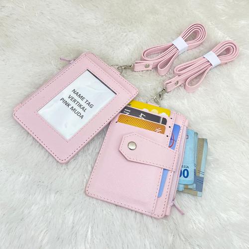 Jual NAME TAG MURAH DOMPET KARTU TEMPAT ID CARD HOLDER AR76 AR76 PINK