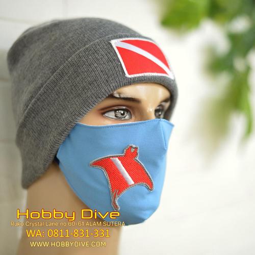 Jual Masker Kain Color Manta Ray Scuba Diving HD-712 Blue - L - Kota ...