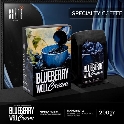Promo Kopi Arabika Blueberry Well Cream Coffee Bean Arabica Coffe Biji Bubuk Biji Kopi , 100gr
