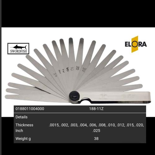 Jual elora 188 11 Z feeler gauge mesin Jakarta Timur swordfish Tokopedia