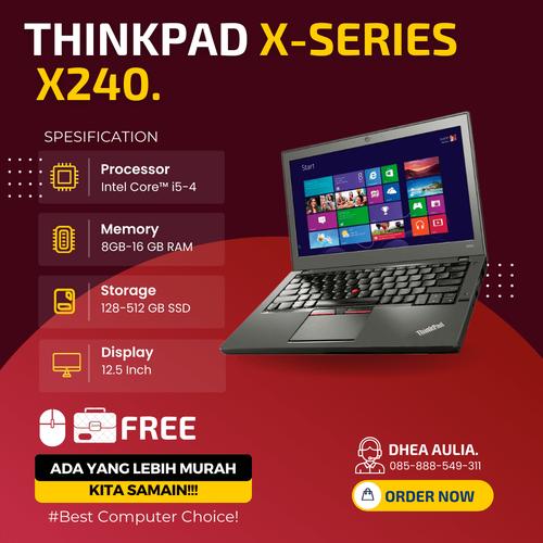 Core I5 Lenovo X240 16gb Ram Jual Laptop Lenovo Thinkpad X240 Core