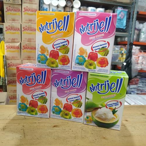 Puding Powder Jual Serbuk Puding Instan Nutrijell 10gr 1 pak isi 12pcs Puding Powder ...