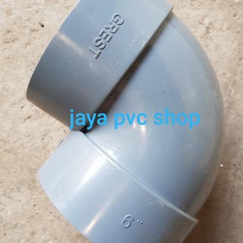 Jual elbow/keni/knee 6" inch grest Kota Tangerang Selatan jaya pvc