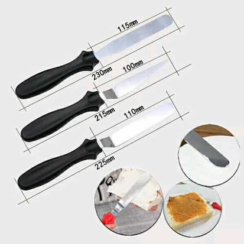 Jual 3in1 Pisau Hias Kue Set Spatula Pallet Palet Cake Knife Butter