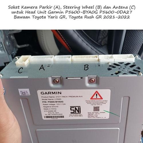 Jual Soket Garmin P5600-BYA0G 0DA27 LYIN20 HU OEM Toyota Rush Yaris GR ...