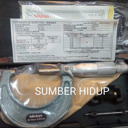Mitutoyo Outside Micrometer Economy Design - Series 103 - 50-75mm