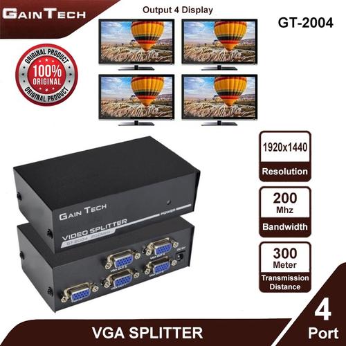 Jual VGA Splitter 4 Port - Splitter VGA 4 Port - VGA Spliter 4 port ...
