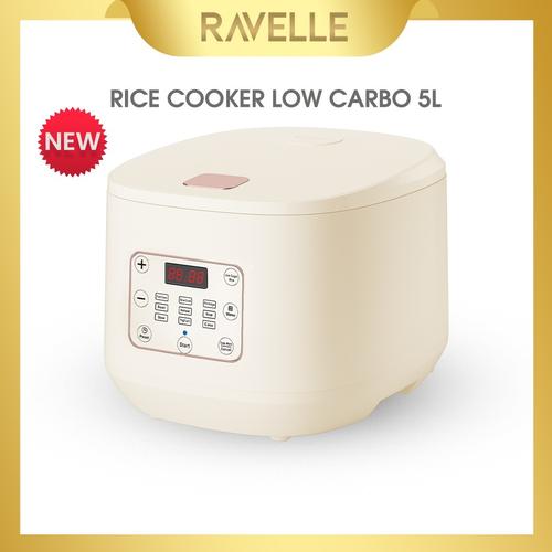 Promo RAVELLE Digital Rice Cooker Low Carbo 5L Penanak Nasi Low Watt