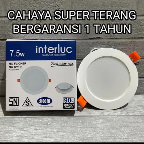 Jual Lampu Downlight Led Interluc 7.5 Watt inbow 7,5 Watt 7.5W Panel 7 ...