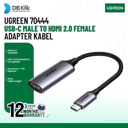 Adapter Kabel UGreen USB-C Male to HDMI Female 10cm 4K (70444) di  Dbklik Indonesia Tokopedia