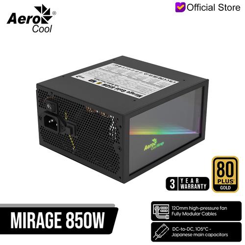 Gambar Aerocool Mirage Gold 850W Fully Modular RGB dari Gamer's Outpost undefined Tokopedia