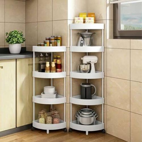 Jual Rak Roda Troli Susun Storage Organizer Dapur Bathroom Kamar Sudut ...
