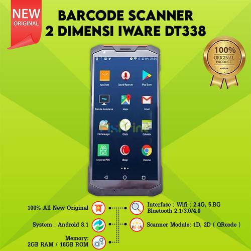 Jual PDT Android Handheld 2D Barcode Scanner - Iware Z DT338 ZDT-338 ...