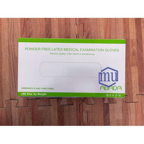 Jual Handscoon Latex Examination Powder Free Gloves Abada 100 pcs
