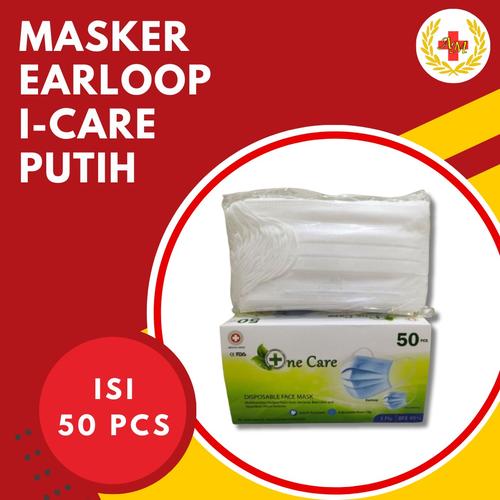 Masker One Plus Earloop Jual Masker Earloop One Care Putih 3 Ply 1 Box isi 50 pcs - Kota Malang ...