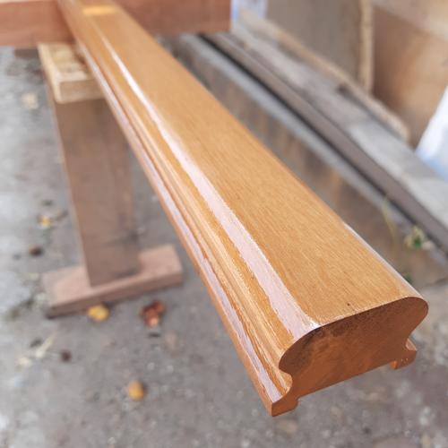 Jual Railing tangga kayu Kamper Singkil per meter dan plitur natural ...