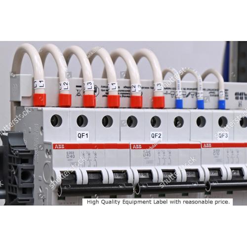 Jual Tape Label / Equipment Name Label / Panel Label - Putih, 12 MM ...