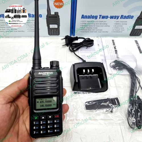 Ricetrasmettitore Baofeng UV-9R Plus 8W IP67, Dual Band VHF/UHF, Kit Completo Per Radioamatori