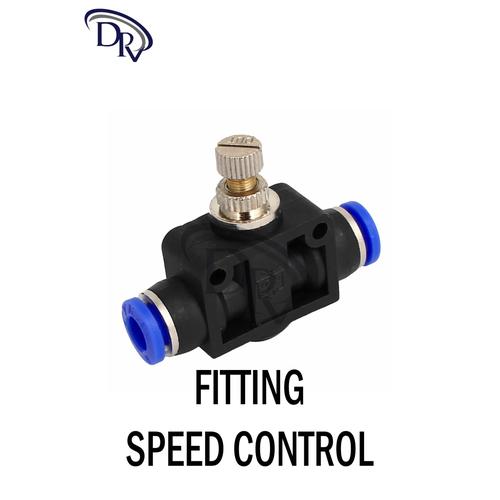 Jual speed control 8mm / pneumatic flow control selang 8 mm x 8 mm ...