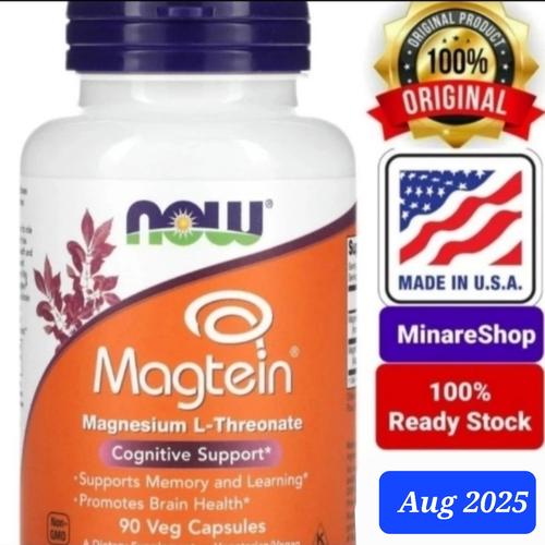 Jual Now Foods Magtein Magnesium LThreonate cognitive Memory 90 veg