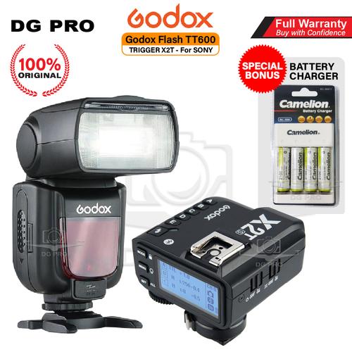 Jual Godox Flash TT600 + X2T / TT 600 PLUS TRIGGER X2 T CANON,NIKON