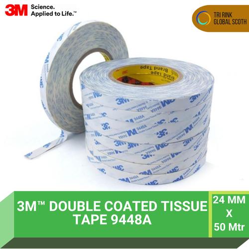 Promo 3M Double Coated Tissue Tape 9448A Original - 5mm X 50Mtr - Kab ...