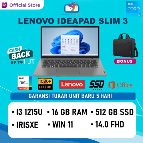 Promo LENOVO IDEAPAD SLIM 3 I3 1215U 16GB 512GB 14