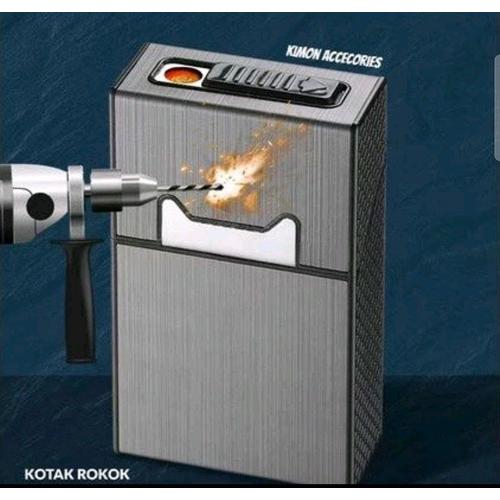 Jual Chewcigar Kotak Korek Roko Elektrik Universal Tempat Rokok Korek ...