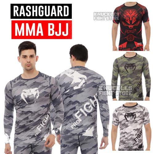 Ground Game Rashguard Herren Langarm – BJJ MMA Kompressionsshirt Für Kampfsport & Training