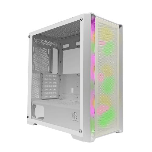 Maxcom Cube Jual CUBE GAMING SILKA MESH BLACK WHITE ATX SIDE TEMPERED FRONT MESH ...