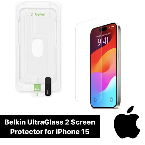 Belkin UltraGlass Screen Protector for iPhone 15 Pro Max Authentic di  Shop Mvc Tokopedia