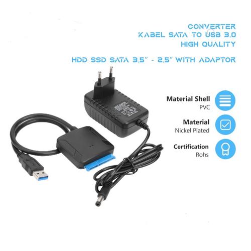 Jual kabel converter harddisk sata ke usb 3.0 SSD 2,5